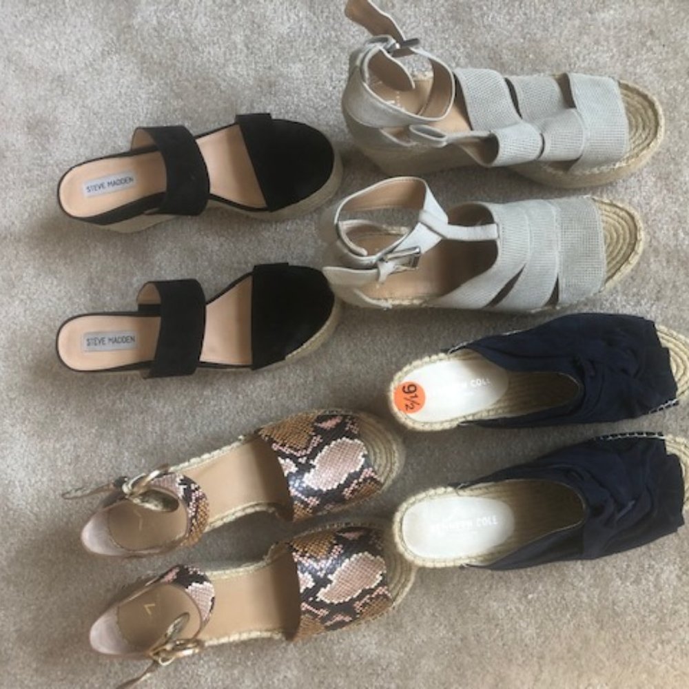 Wedge Shoes (4 Pairs)